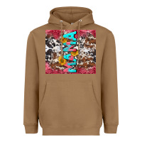 Toasted Coconut mama cowhide  sunflowers Heavyweight Hoodie - LillyAllenDesigns