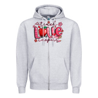 Teach Love Inspire Valentines Day Zipper Hoodie | Teevron