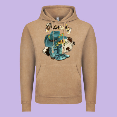 Howdy Vintage Hoodie Designed By Jahusdesignshop