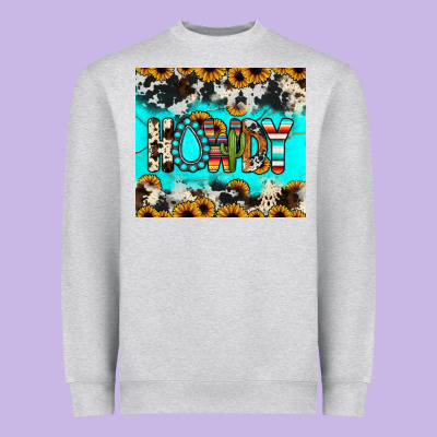 Howdy Heavyweight Sweatshirt Designed By Jahusdesignshop