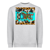 Heather Grey howdy Heavyweight Sweatshirt - JahusDesignShop