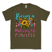 Army Green being a mom makes my life complete Classic Tee - Artiststas