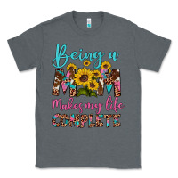 Charcoal Heather being a mom makes my life complete Classic Tee - Artiststas