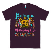 Plum being a mom makes my life complete Classic Tee - Artiststas