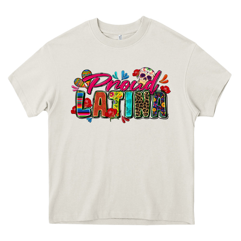 Proud Latina Heavy Core Tee by Zillion Design Studio | Teevron