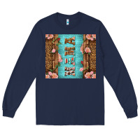 Navy Western Mama Pink Roses Long Sleeve Tee - LillyAllenDesigns