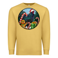 Antique Gold jersey giant rooster christmas Premium Sweatshirt - LillyAllenDesigns