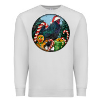 Dove Grey jersey giant rooster christmas Premium Sweatshirt - LillyAllenDesigns