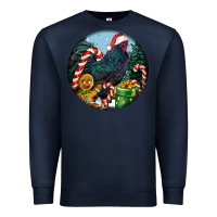 Navy jersey giant rooster christmas Premium Sweatshirt - LillyAllenDesigns