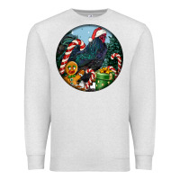 Oatmeal Heather jersey giant rooster christmas Premium Sweatshirt - LillyAllenDesigns