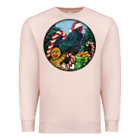 Pale Pink jersey giant rooster christmas Premium Sweatshirt - LillyAllenDesigns