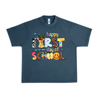 Midnight Navy happy first day of school Urban Heavy Tee - AdoDesignShop