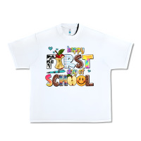 White happy first day of school Urban Heavy Tee - AdoDesignShop