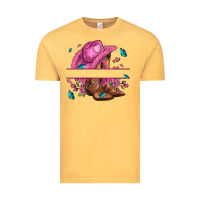 Vintage Mustard pink cowgirl hat and roses Vintage Tee - AdoDesignShop