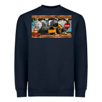 Navy steam roller sippy cup Heavyweight Sweatshirt - Artiststas