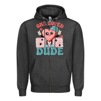 Charcoal Heather one loved dude Zipper Hoodie - MaliasSmallBusiness