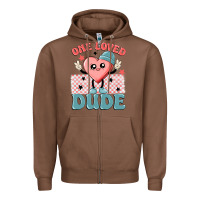 Chestnut one loved dude Zipper Hoodie - MaliasSmallBusiness