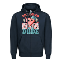 Navy one loved dude Zipper Hoodie - MaliasSmallBusiness