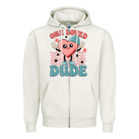 Oatmeal Heather one loved dude Zipper Hoodie - MaliasSmallBusiness