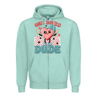 Seafoam one loved dude Zipper Hoodie - MaliasSmallBusiness