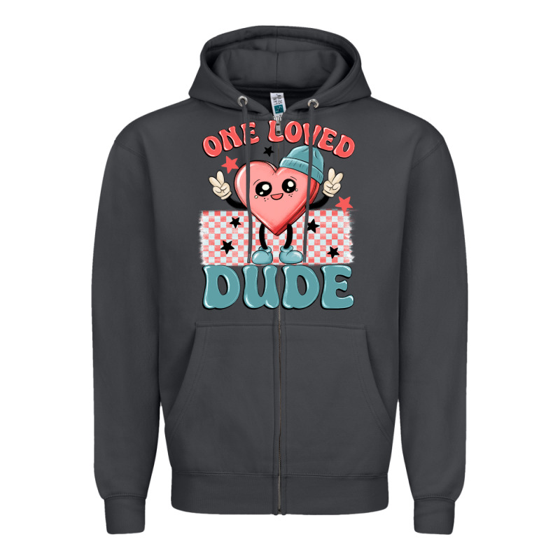 One Loved Dude Zipper Hoodie by MaliasSmallBusiness | Teevron