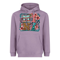 Lavender floral leopard frame mini Heavyweight Hoodie - LillyAllenDesigns