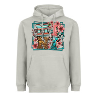 Moon Dust floral leopard frame mini Heavyweight Hoodie - LillyAllenDesigns