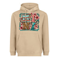 Mushroom floral leopard frame mini Heavyweight Hoodie - LillyAllenDesigns