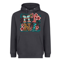 Smoke floral leopard frame mini Heavyweight Hoodie - LillyAllenDesigns