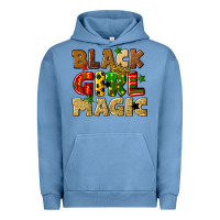 Pigment Pebble Blue black girl magic juneteenth Urban Hoodie - CowGirlArtShop