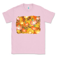 Bubblegum Pink fall pumpkin background Classic Tee - AdoDesignShop