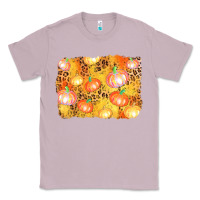Lilac fall pumpkin background Classic Tee - AdoDesignShop