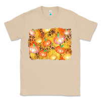 Mushroom fall pumpkin background Classic Tee - AdoDesignShop