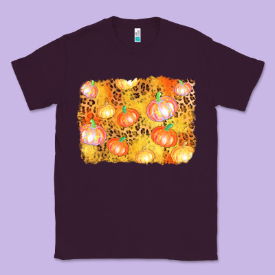 Fall Pumpkin Background Classic Tee Designed By Adodesignshop