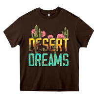 Chocolate Brown desert dreams tbw Heavy Core Tee - texasbilliewilder