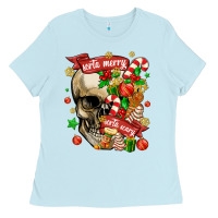 Baby Blue sorta merry sorta scary Ladies Tee - MaliasSmallBusiness