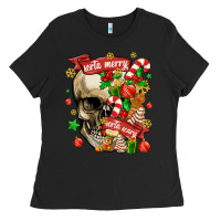 Black sorta merry sorta scary Ladies Tee - MaliasSmallBusiness