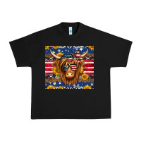 Black 4th of july longhaired cow tumbler Urban Heavy Tee - Jasminsmagicworld