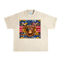 Sandshell 4th of july longhaired cow tumbler Urban Heavy Tee - Jasminsmagicworld