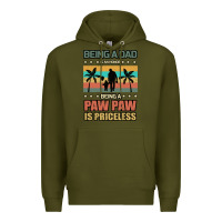Army Green Being a dad is an honor being a pawpaw is priceless Premium Hoodie - Bettercallsaul