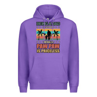 Purple Being a dad is an honor being a pawpaw is priceless Premium Hoodie - Bettercallsaul