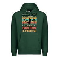 Sports Green Being a dad is an honor being a pawpaw is priceless Premium Hoodie - Bettercallsaul