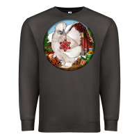 Smoke silkie chicken christmas Premium Sweatshirt - LillyAllenDesigns
