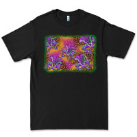Black mardi gras mask background Premium Tee - BarkalooDesign