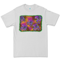 Dove Grey mardi gras mask background Premium Tee - BarkalooDesign