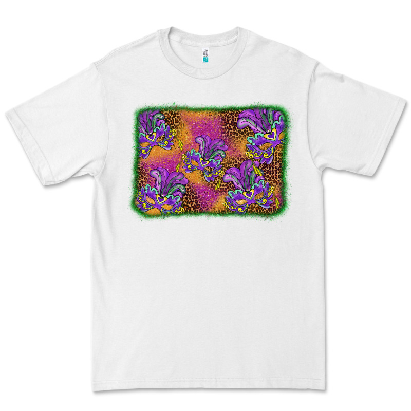 Mardi Gras Mask Background Premium Tee by BarkalooDesign | Teevron