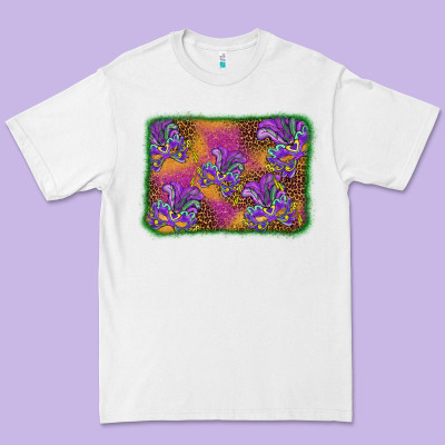 Mardi Gras Mask Background Premium Tee Designed By Barkaloodesign