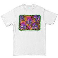 White mardi gras mask background Premium Tee - BarkalooDesign