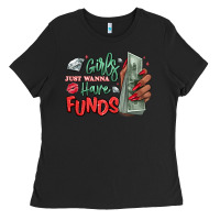 Black girls just wanna have funds Ladies Tee - MaliasSmallBusiness