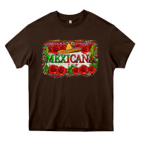 Chocolate Brown mexicana Heavy Core Tee - Zillion Design Studio